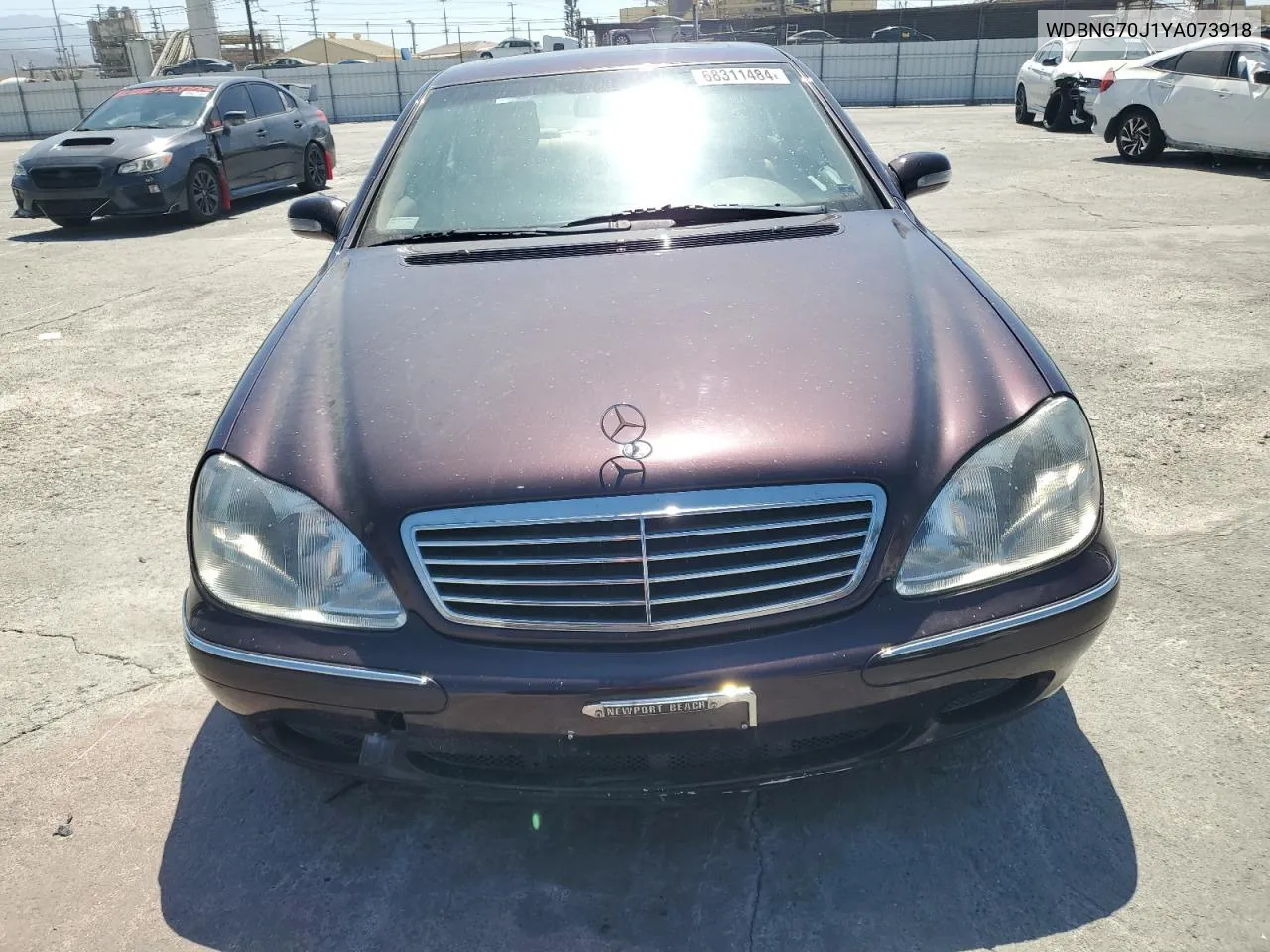 2000 Mercedes-Benz S 430 VIN: WDBNG70J1YA073918 Lot: 68311484