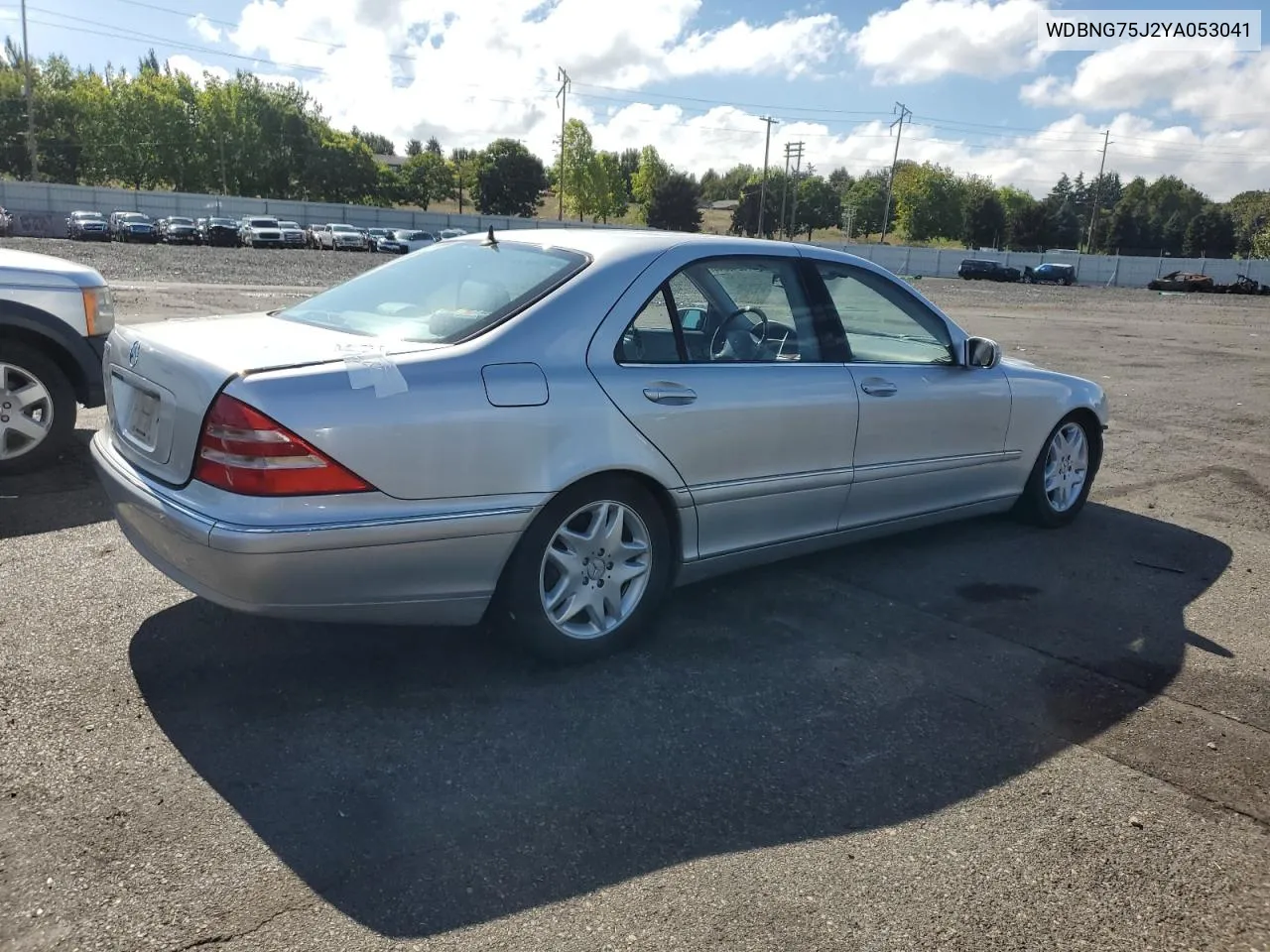 2000 Mercedes-Benz S 500 VIN: WDBNG75J2YA053041 Lot: 73248344