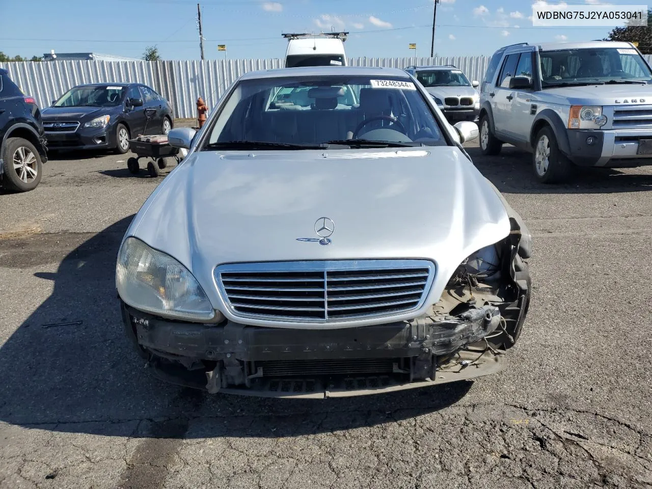 2000 Mercedes-Benz S 500 VIN: WDBNG75J2YA053041 Lot: 73248344