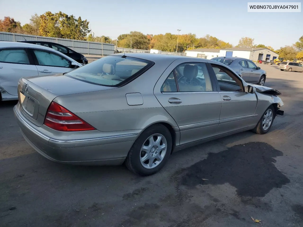 2000 Mercedes-Benz S 430 VIN: WDBNG70J8YA047901 Lot: 75734394