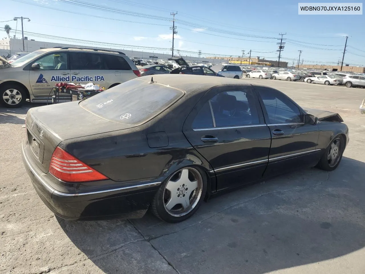 2000 Mercedes-Benz S 430 VIN: WDBNG70JXYA125160 Lot: 78732814