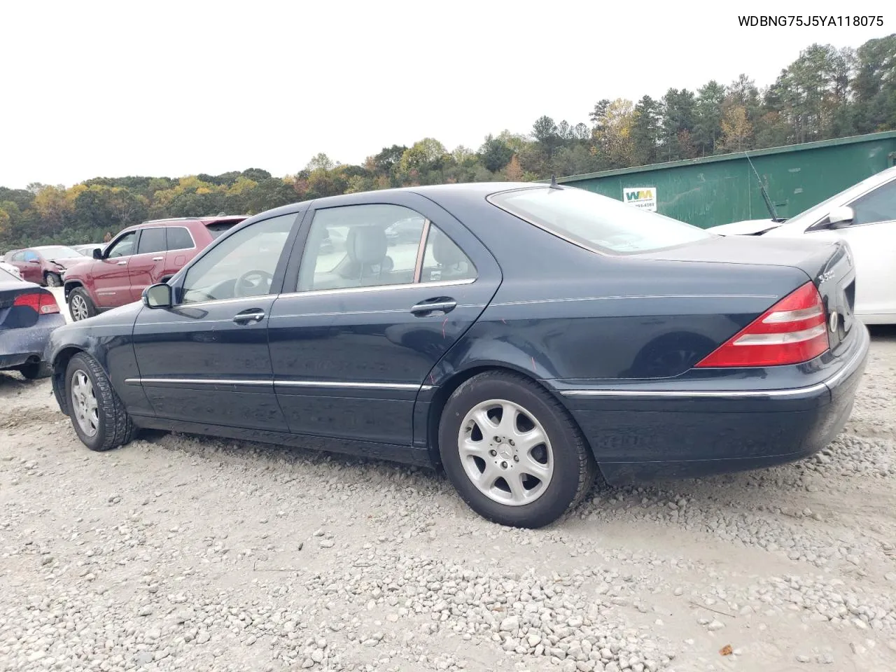 2000 Mercedes-Benz S 500 VIN: WDBNG75J5YA118075 Lot: 78946504