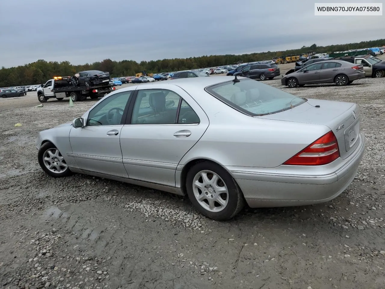 2000 Mercedes-Benz S 430 VIN: WDBNG70J0YA075580 Lot: 79936814