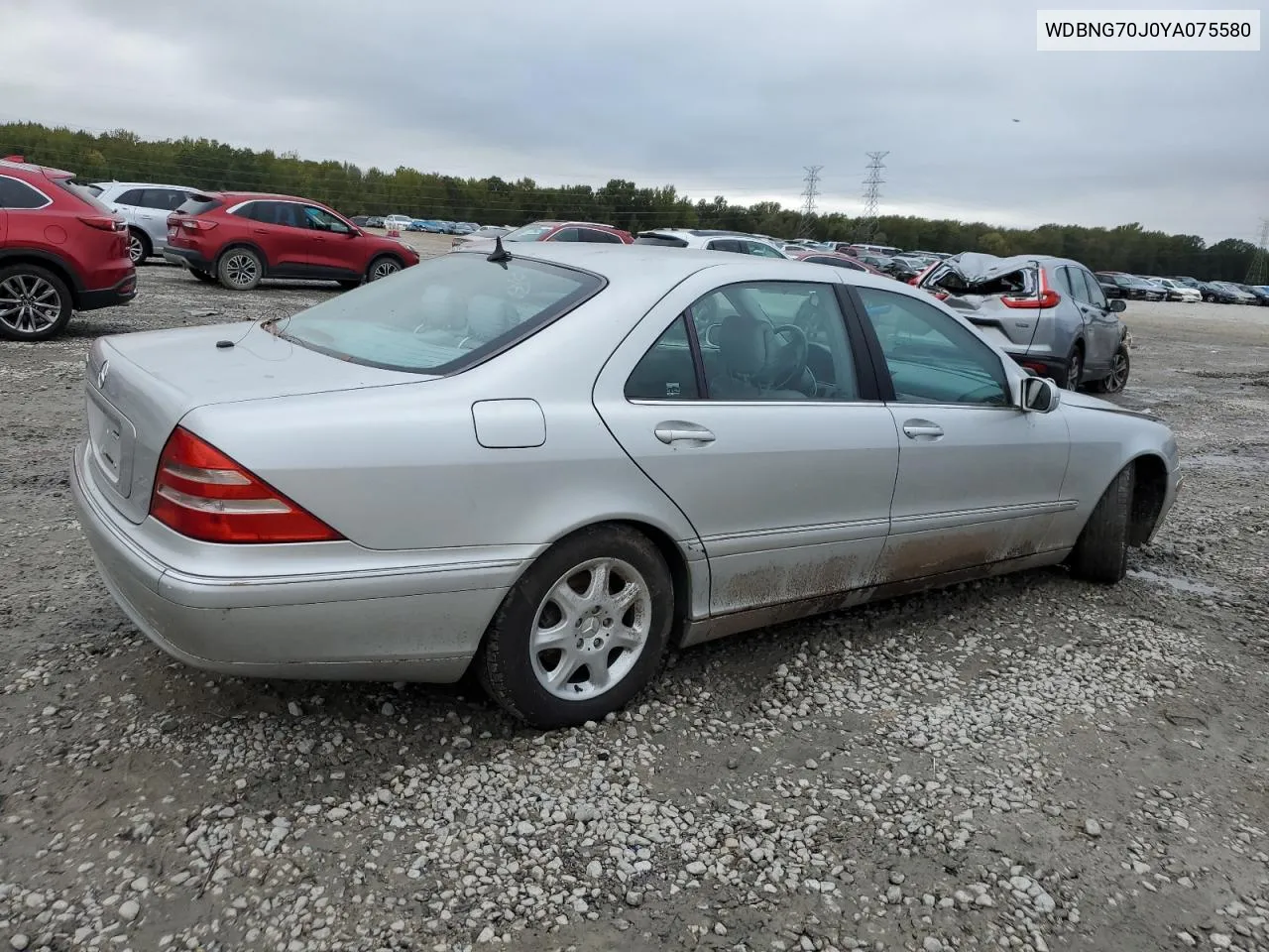 2000 Mercedes-Benz S 430 VIN: WDBNG70J0YA075580 Lot: 79936814