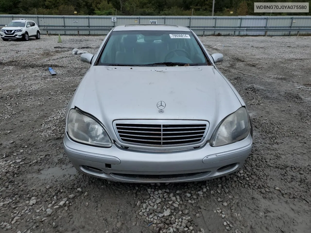 2000 Mercedes-Benz S 430 VIN: WDBNG70J0YA075580 Lot: 79936814