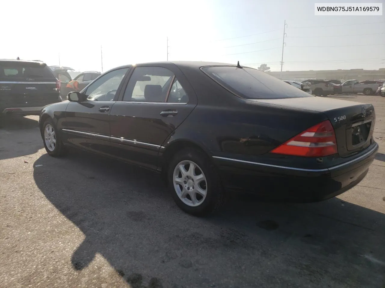 2001 Mercedes-Benz S 500 VIN: WDBNG75J51A169579 Lot: 74079934