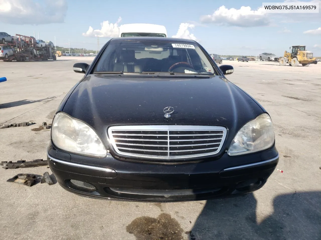 2001 Mercedes-Benz S 500 VIN: WDBNG75J51A169579 Lot: 74079934