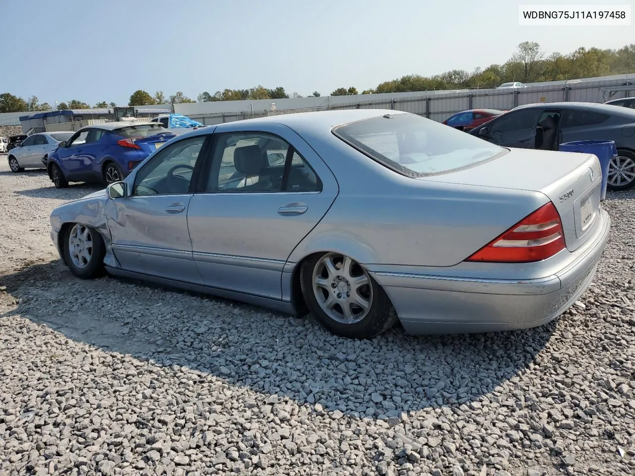 2001 Mercedes-Benz S 500 VIN: WDBNG75J11A197458 Lot: 76132004