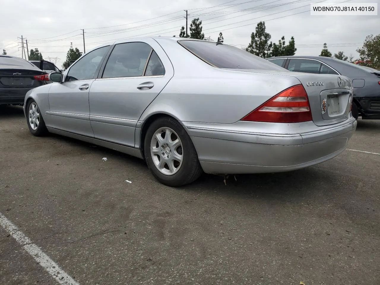 2001 Mercedes-Benz S 430 VIN: WDBNG70J81A140150 Lot: 76774754