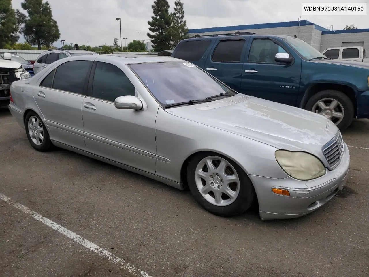 2001 Mercedes-Benz S 430 VIN: WDBNG70J81A140150 Lot: 76774754