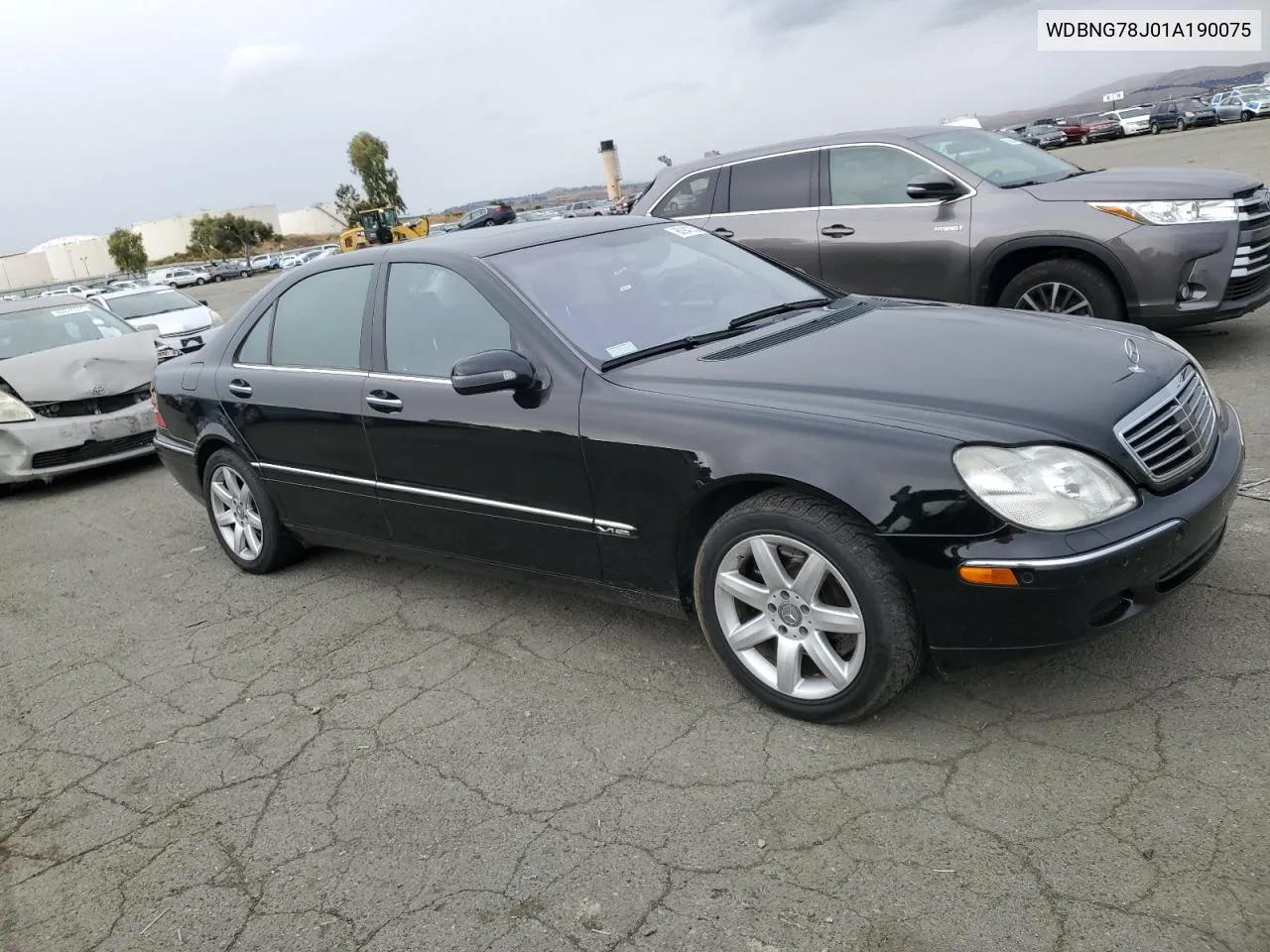 2001 Mercedes-Benz S 600 VIN: WDBNG78J01A190075 Lot: 80947634