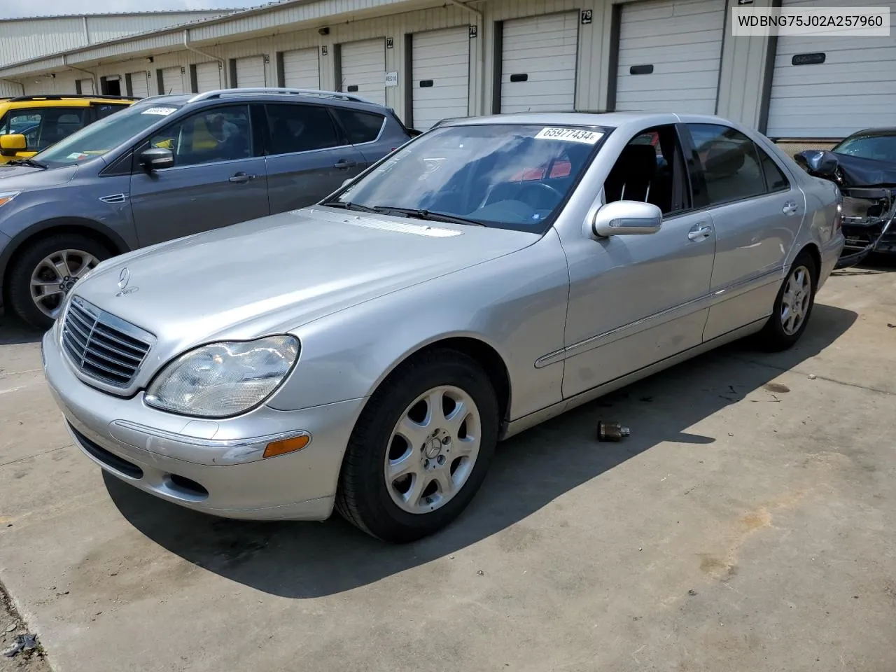 2002 Mercedes-Benz S 500 VIN: WDBNG75J02A257960 Lot: 65977434