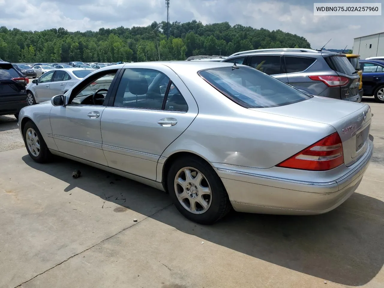 2002 Mercedes-Benz S 500 VIN: WDBNG75J02A257960 Lot: 65977434