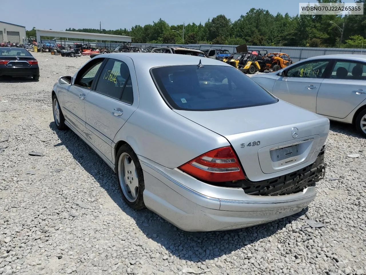 2002 Mercedes-Benz S 430 VIN: WDBNG70J22A265355 Lot: 66661864