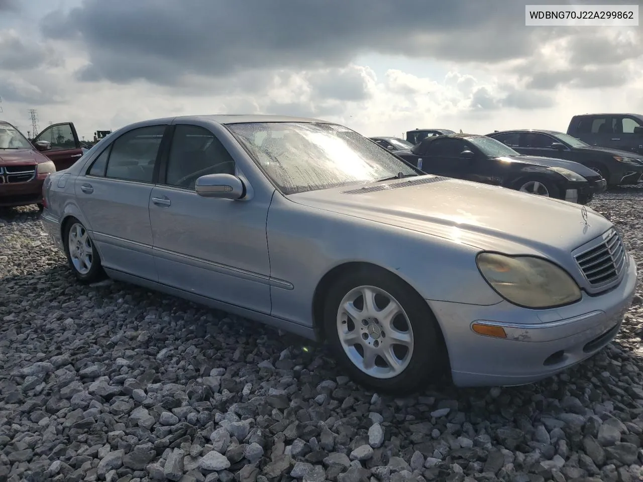 2002 Mercedes-Benz S 430 VIN: WDBNG70J22A299862 Lot: 71749794