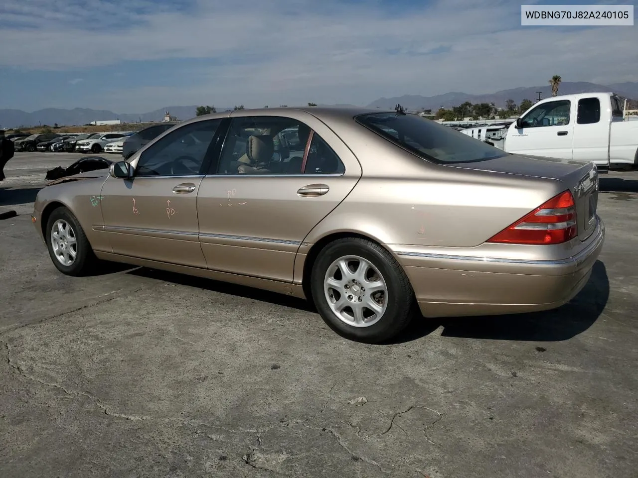 2002 Mercedes-Benz S 430 VIN: WDBNG70J82A240105 Lot: 73307274