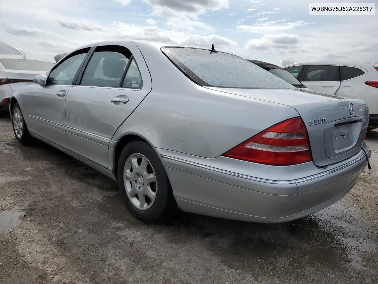 2002 Mercedes-Benz S 500 VIN: WDBNG75J62A228317 Lot: 74740104