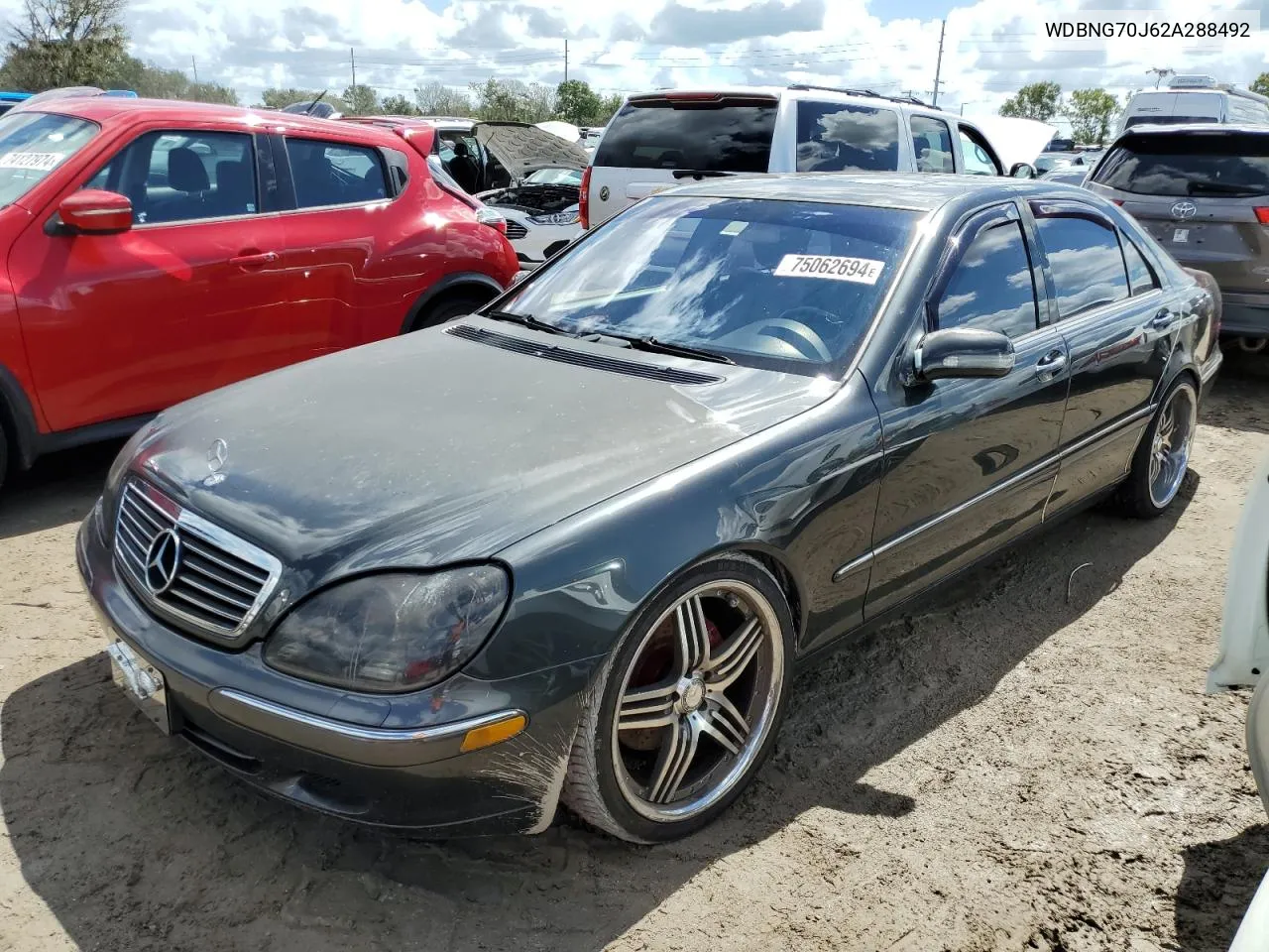 2002 Mercedes-Benz S 430 VIN: WDBNG70J62A288492 Lot: 75062694