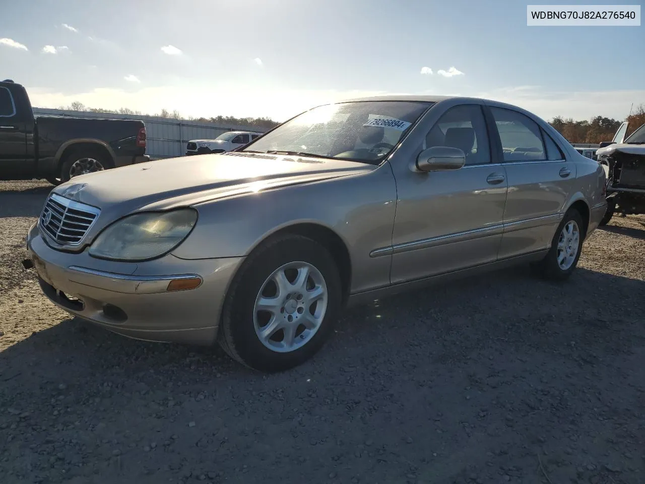 2002 Mercedes-Benz S 430 VIN: WDBNG70J82A276540 Lot: 79266894