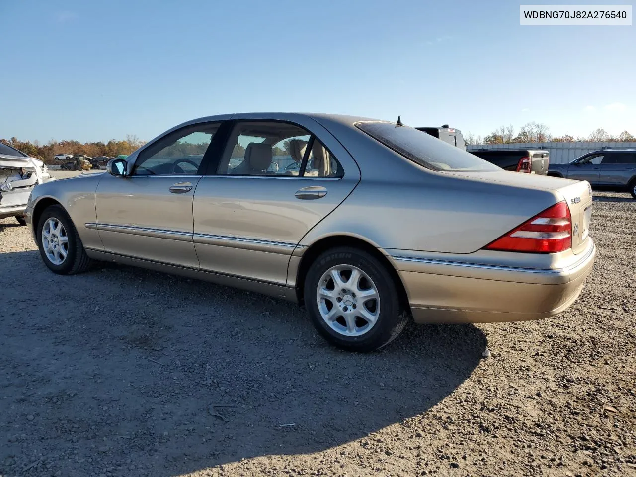 2002 Mercedes-Benz S 430 VIN: WDBNG70J82A276540 Lot: 79266894