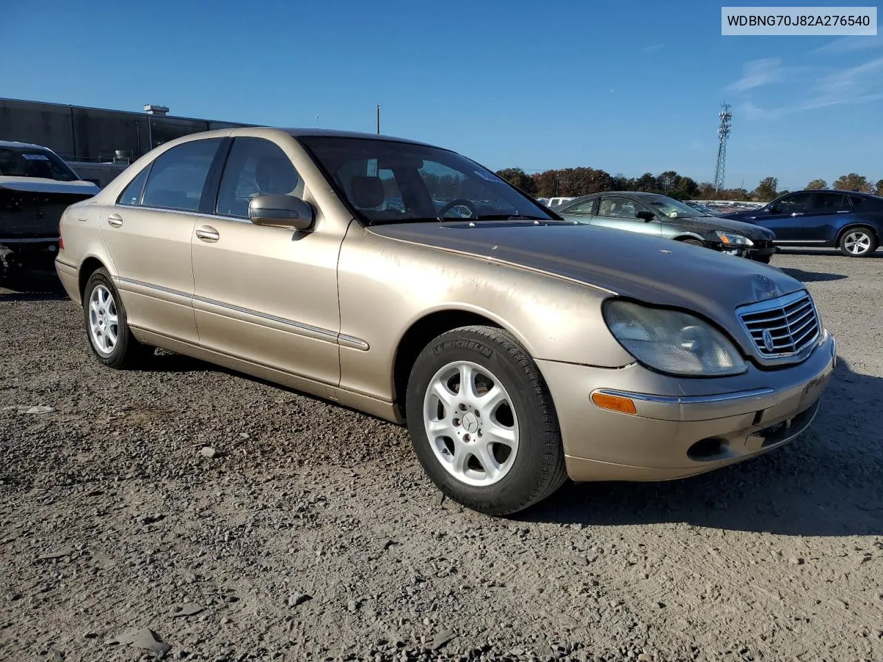 2002 Mercedes-Benz S 430 VIN: WDBNG70J82A276540 Lot: 79266894