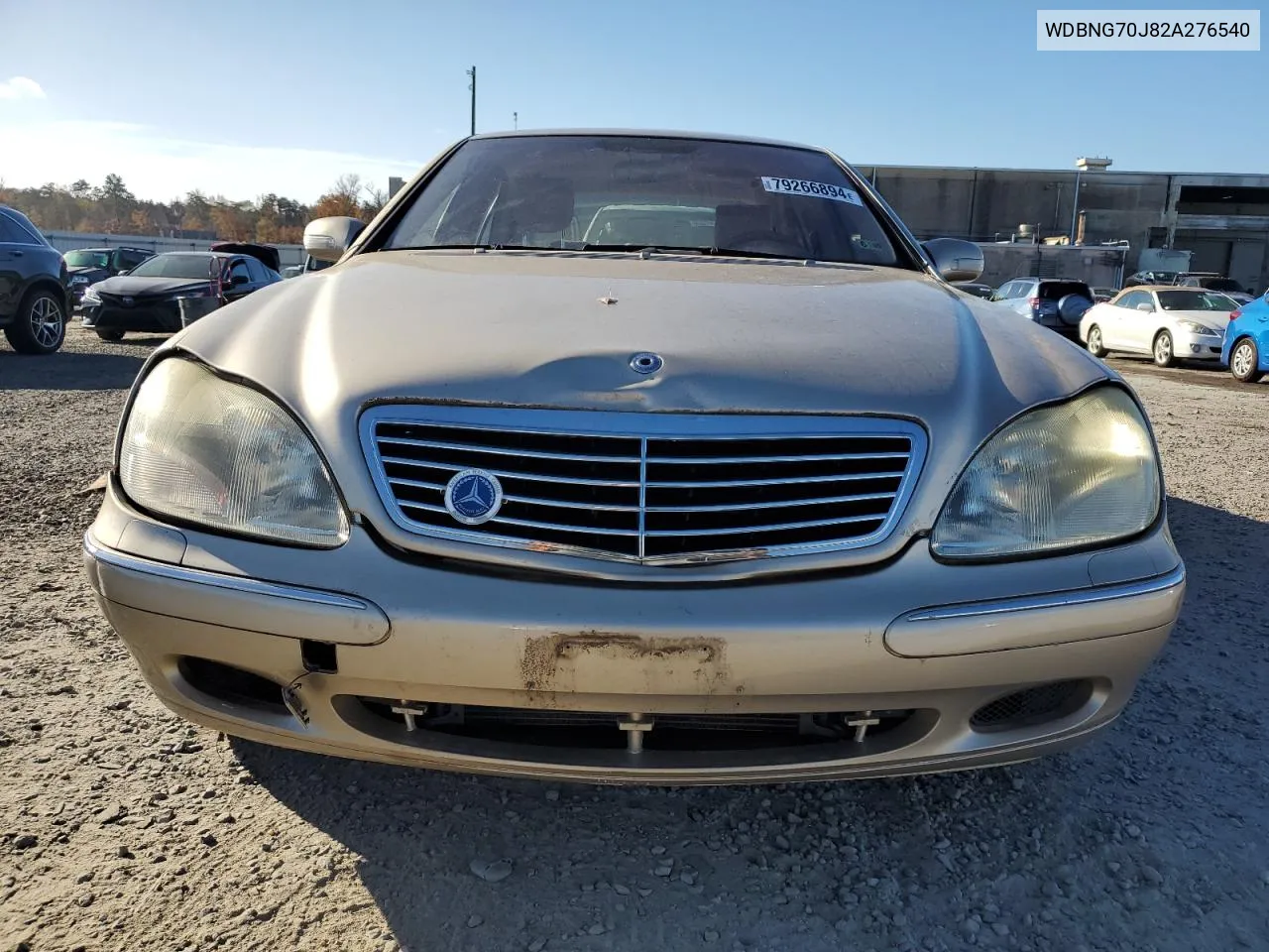 2002 Mercedes-Benz S 430 VIN: WDBNG70J82A276540 Lot: 79266894