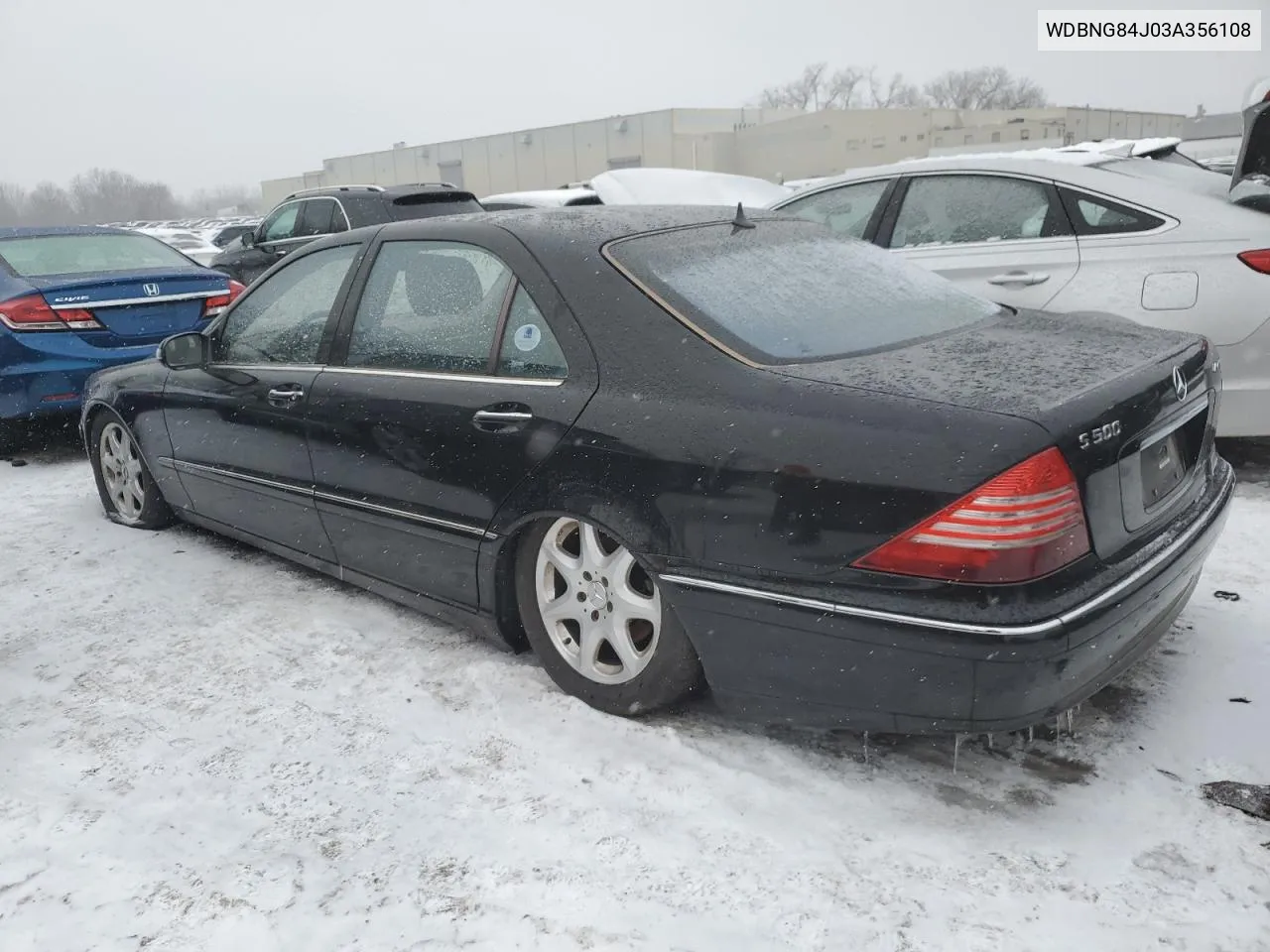 2003 Mercedes-Benz S 500 4Matic VIN: WDBNG84J03A356108 Lot: 38656844