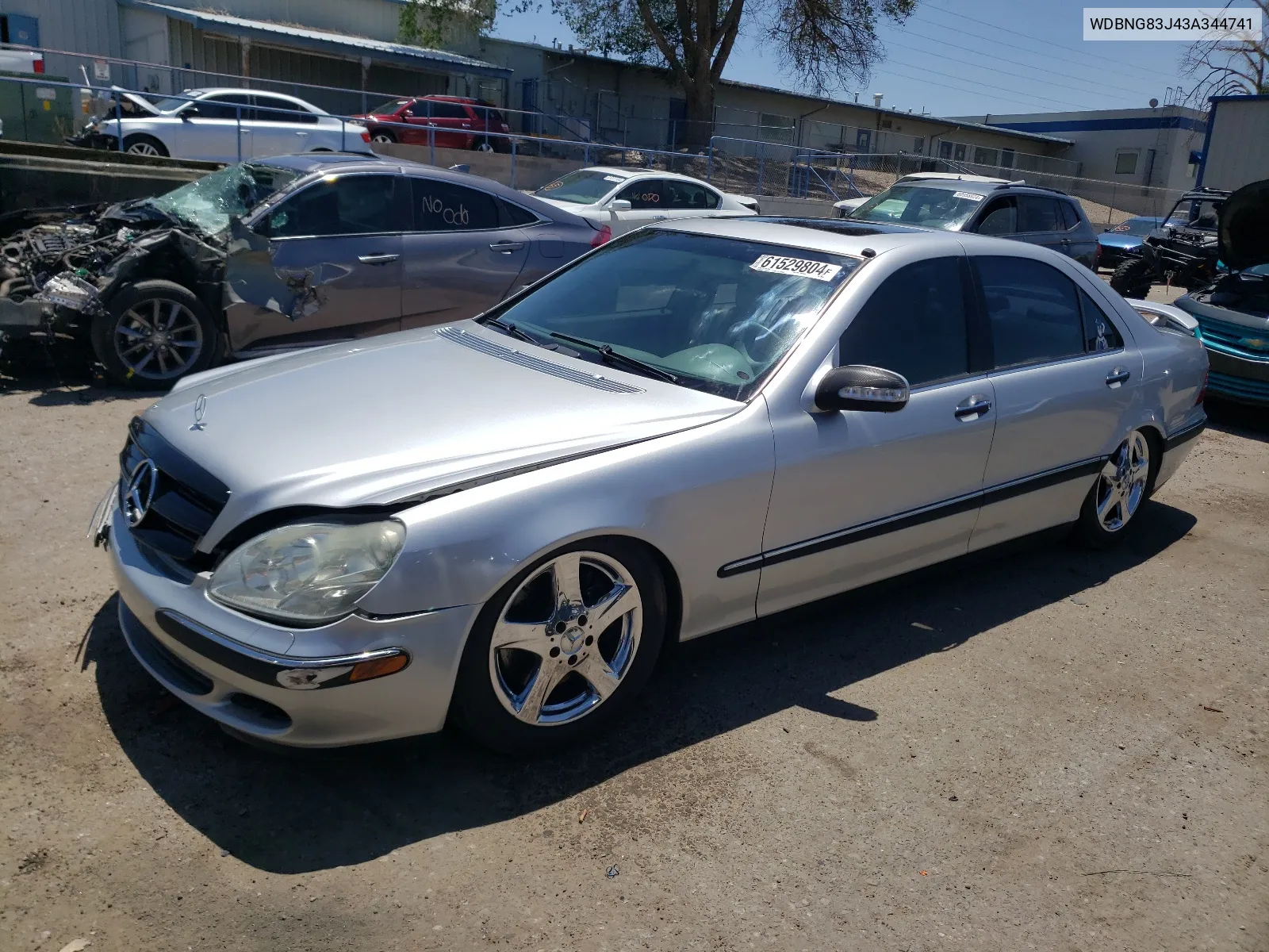 2003 Mercedes-Benz S 430 4Matic VIN: WDBNG83J43A344741 Lot: 61529804