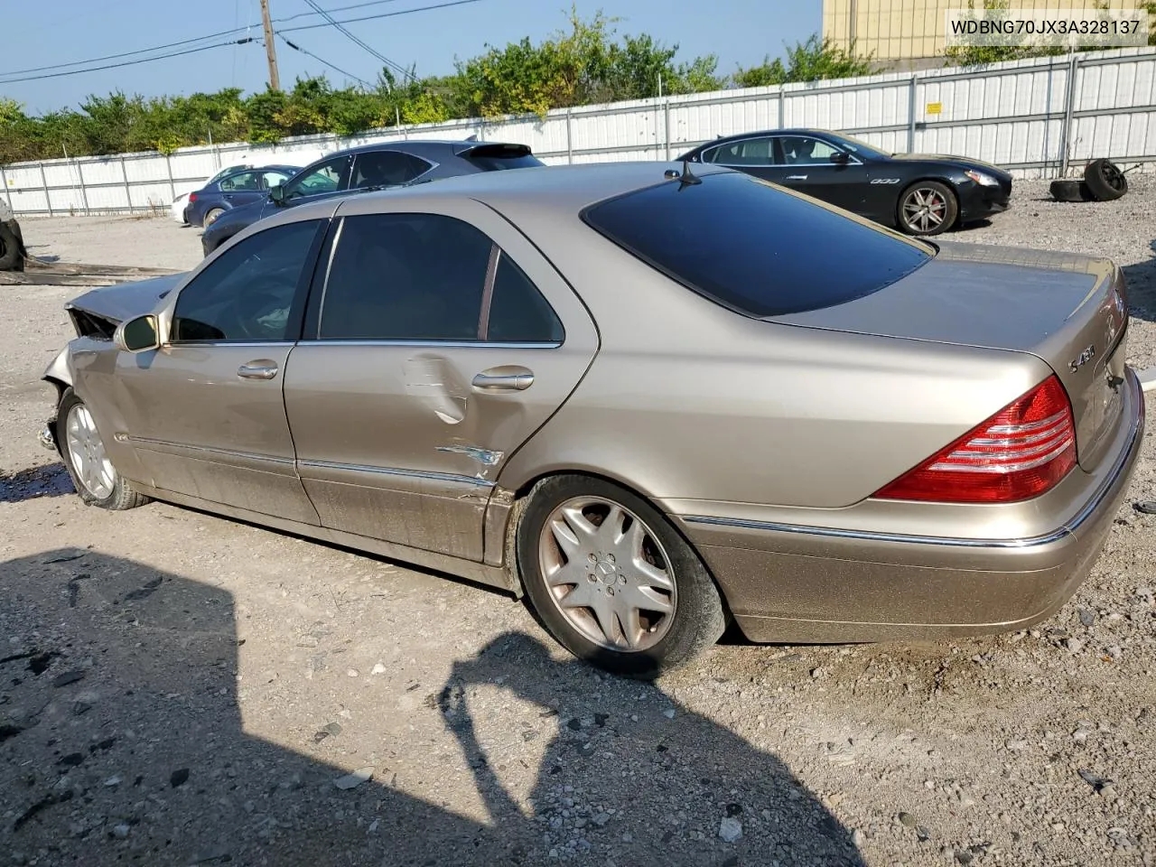 2003 Mercedes-Benz S 430 VIN: WDBNG70JX3A328137 Lot: 65960664