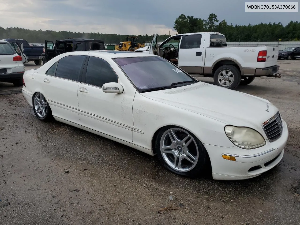 2003 Mercedes-Benz S 430 VIN: WDBNG70J53A370666 Lot: 66799764