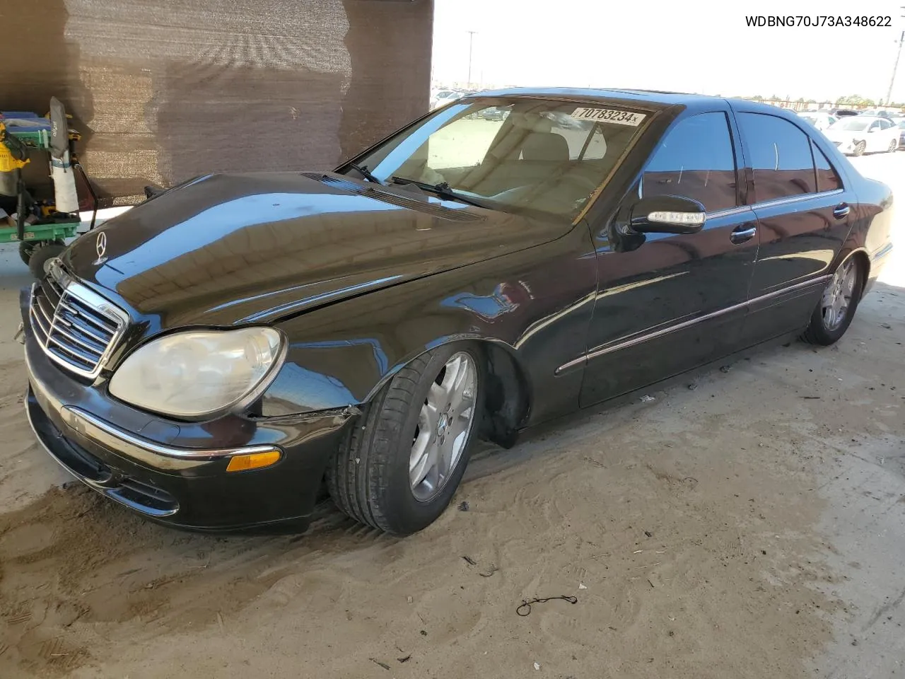 2003 Mercedes-Benz S 430 VIN: WDBNG70J73A348622 Lot: 70783234