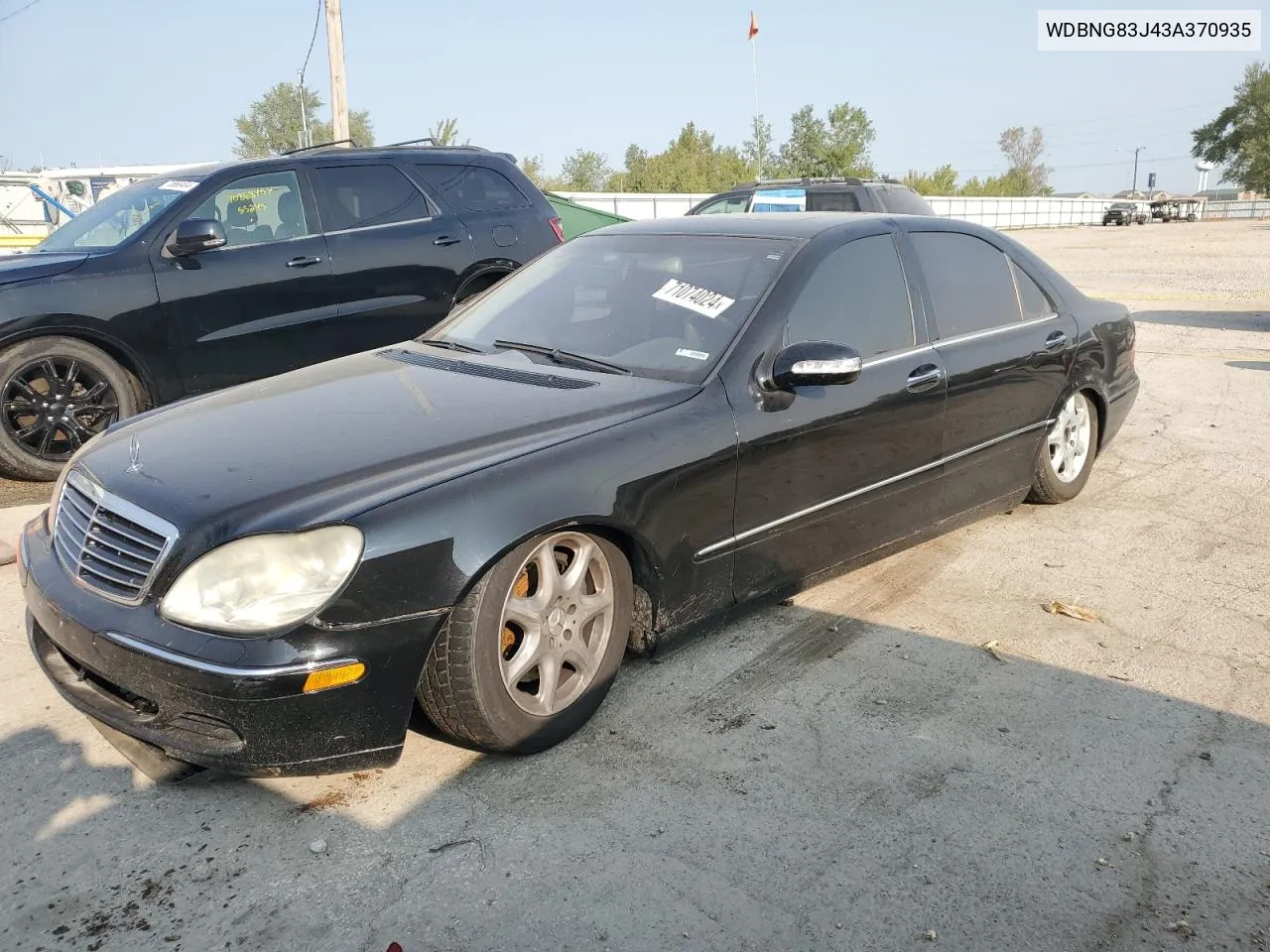 2003 Mercedes-Benz S 430 4Matic VIN: WDBNG83J43A370935 Lot: 71074024