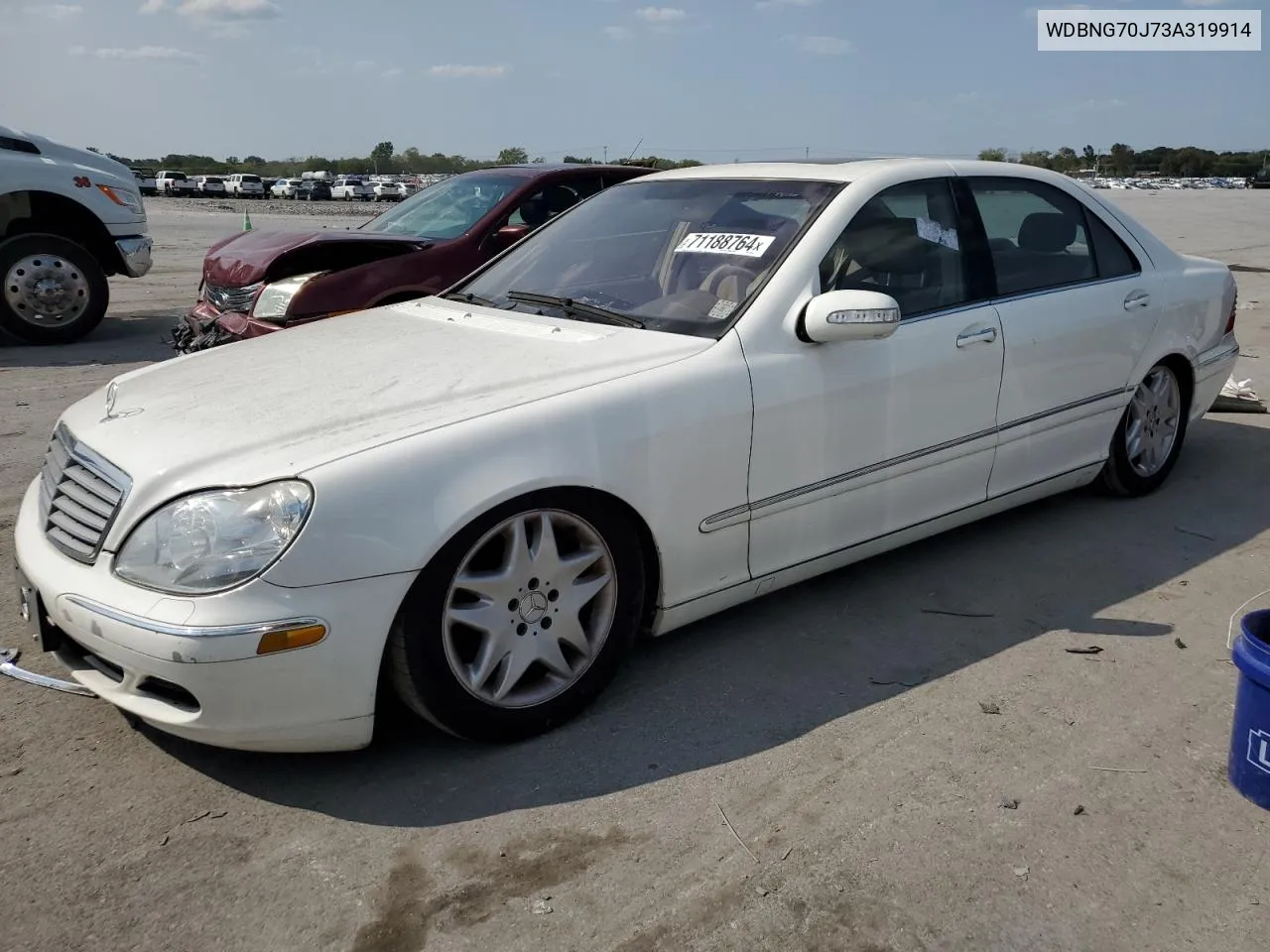 2003 Mercedes-Benz S 430 VIN: WDBNG70J73A319914 Lot: 71188764