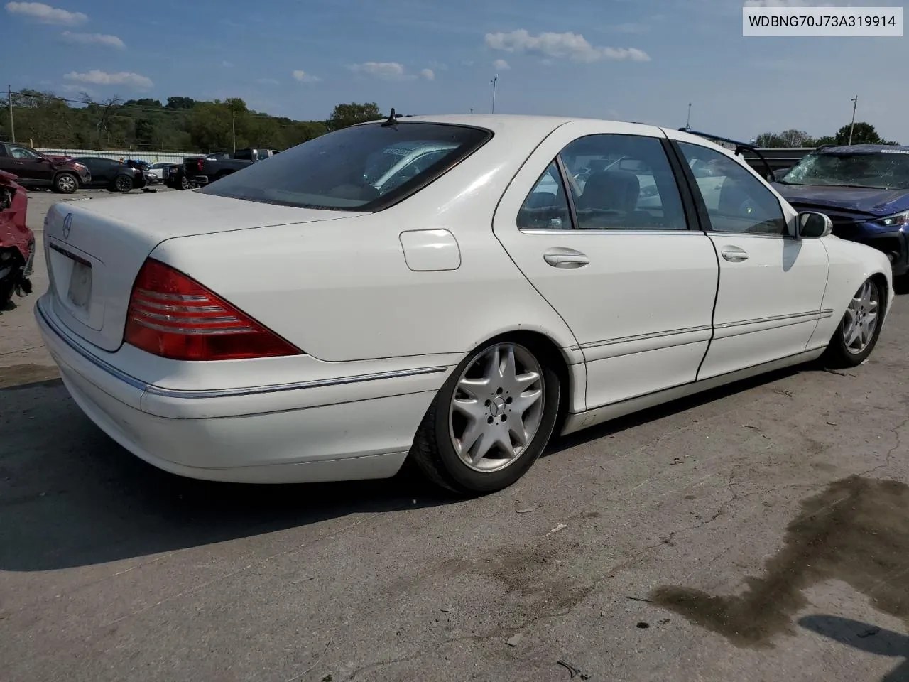 2003 Mercedes-Benz S 430 VIN: WDBNG70J73A319914 Lot: 71188764