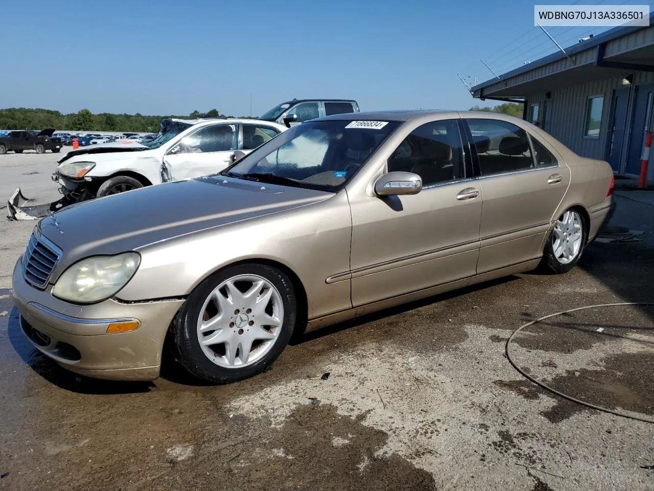 2003 Mercedes-Benz S 430 VIN: WDBNG70J13A336501 Lot: 71866834