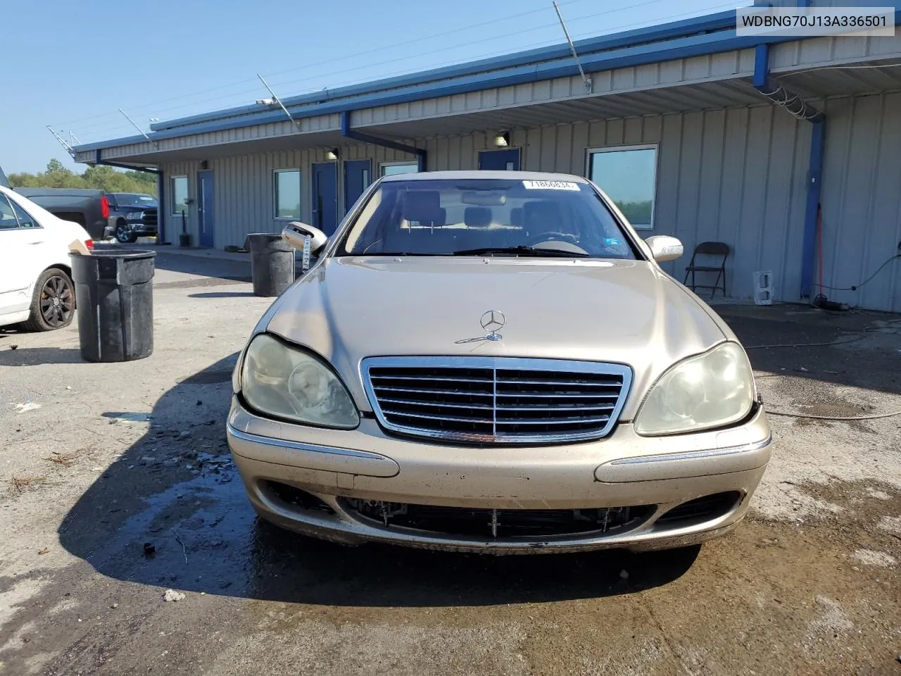 2003 Mercedes-Benz S 430 VIN: WDBNG70J13A336501 Lot: 71866834