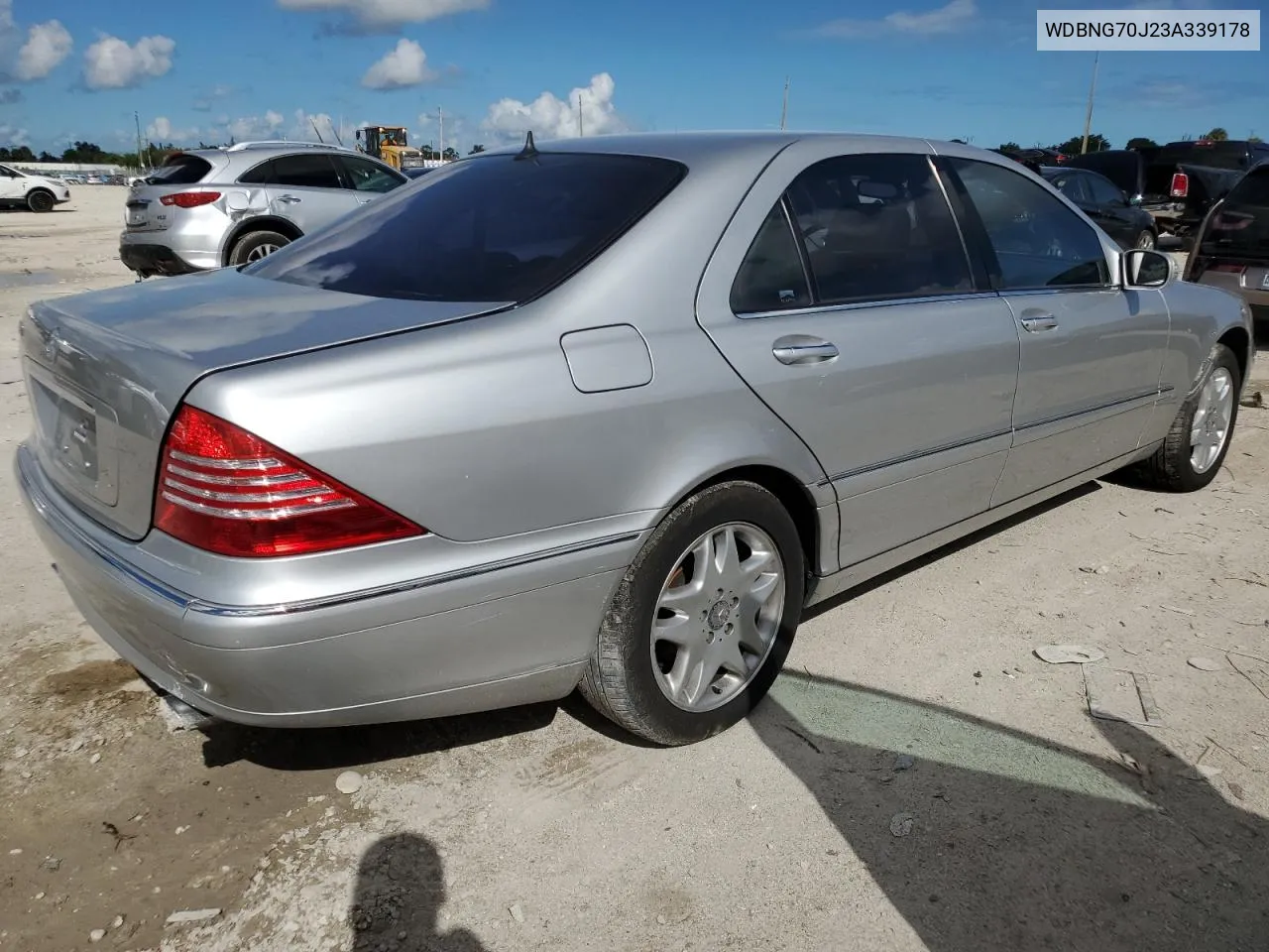 2003 Mercedes-Benz S 430 VIN: WDBNG70J23A339178 Lot: 72535094