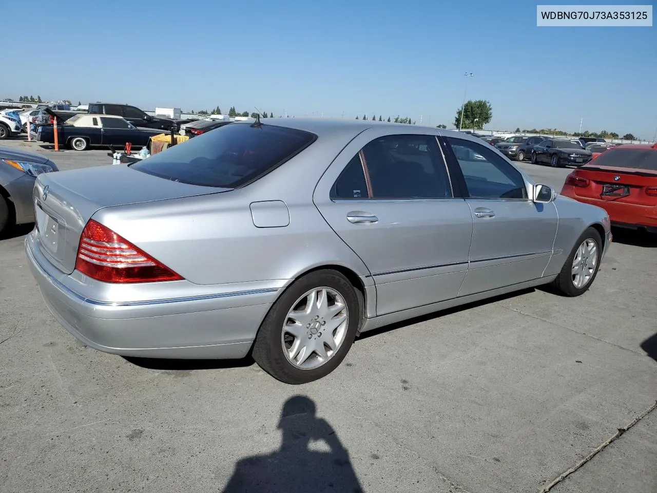 2003 Mercedes-Benz S 430 VIN: WDBNG70J73A353125 Lot: 73850844