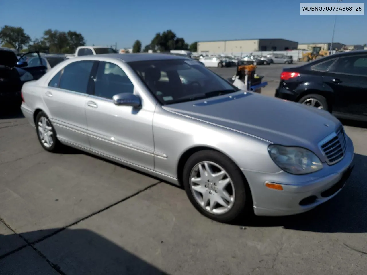 2003 Mercedes-Benz S 430 VIN: WDBNG70J73A353125 Lot: 73850844