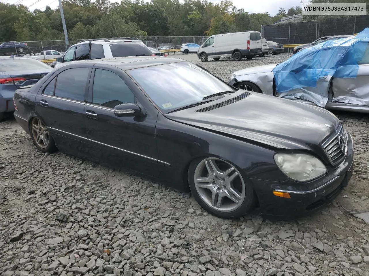 2003 Mercedes-Benz S 500 VIN: WDBNG75J33A317473 Lot: 76307394