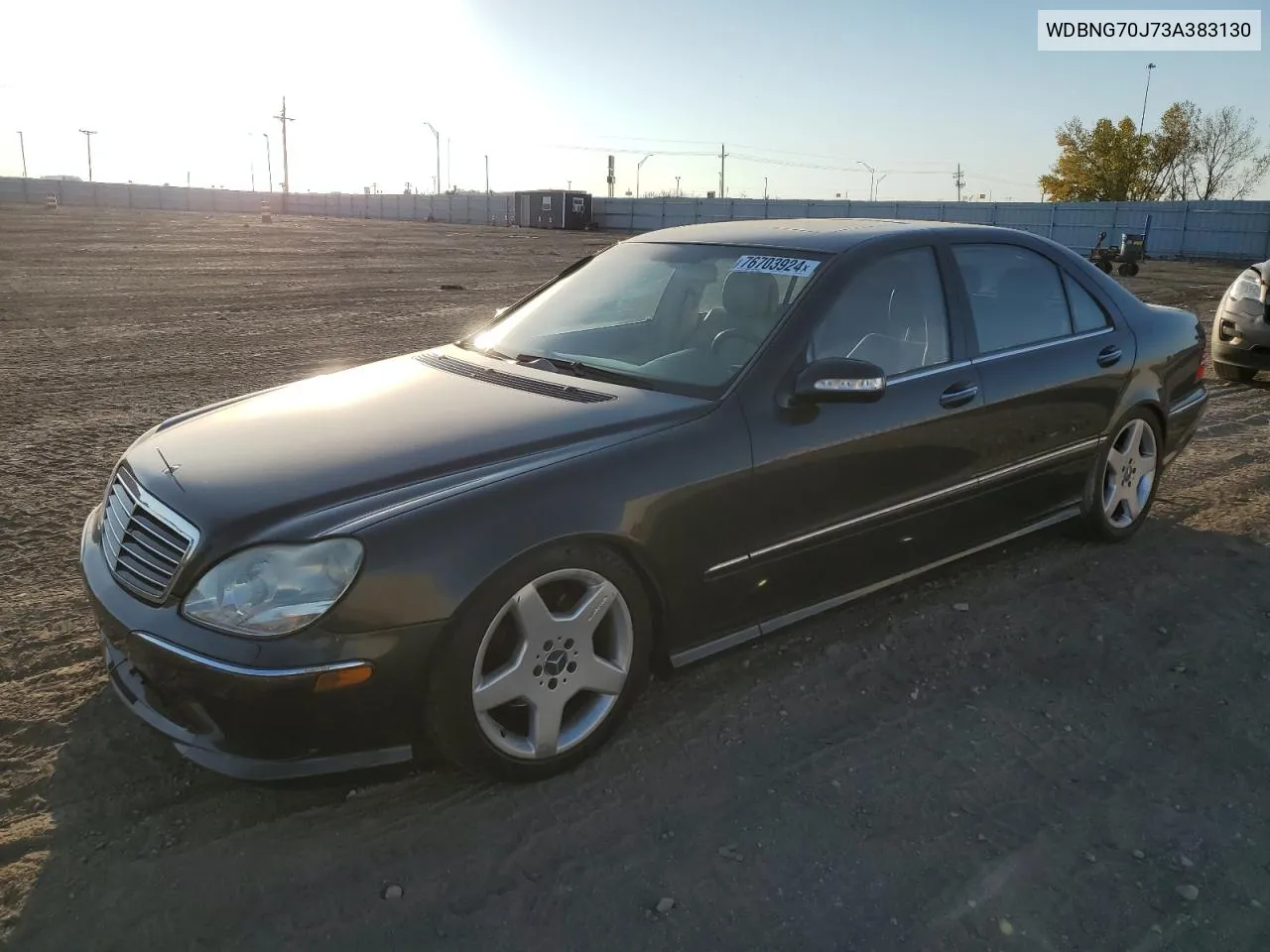 2003 Mercedes-Benz S 430 VIN: WDBNG70J73A383130 Lot: 76703924