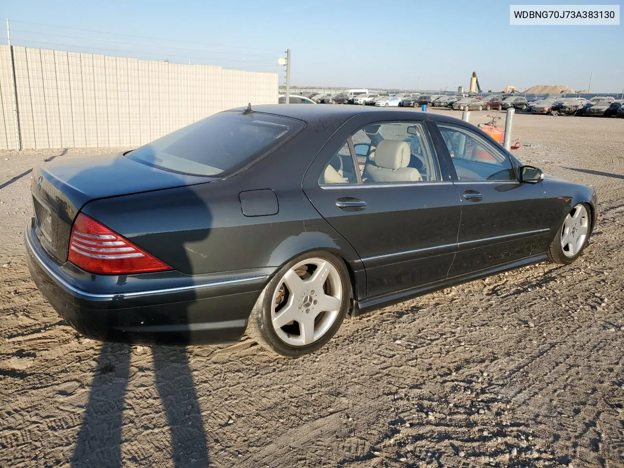 2003 Mercedes-Benz S 430 VIN: WDBNG70J73A383130 Lot: 76703924