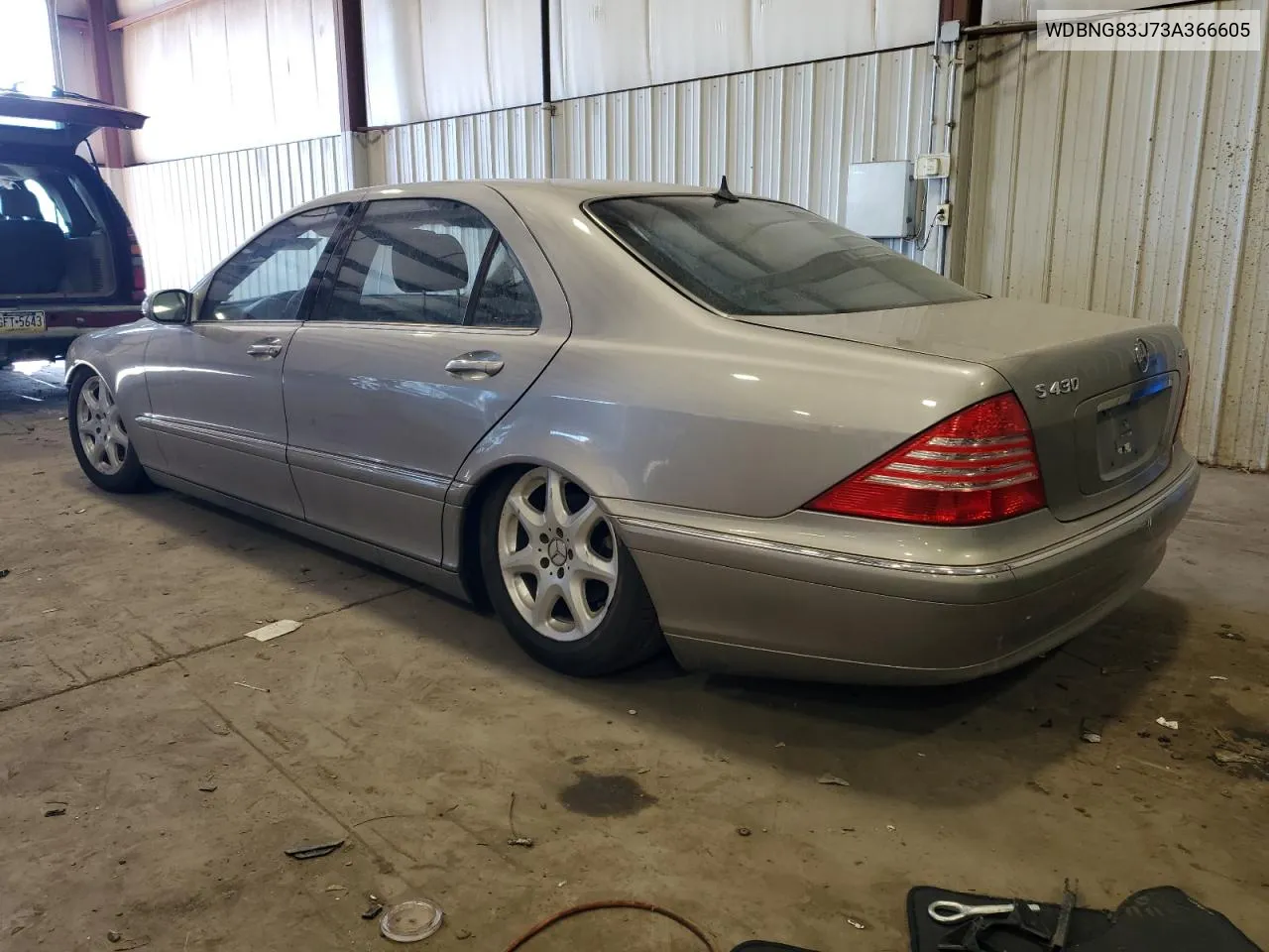 2003 Mercedes-Benz S 430 4Matic VIN: WDBNG83J73A366605 Lot: 77645264