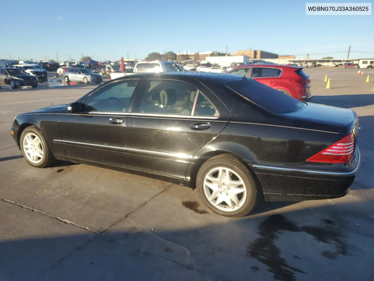 2003 Mercedes-Benz S 430 VIN: WDBNG70J33A360525 Lot: 79266624