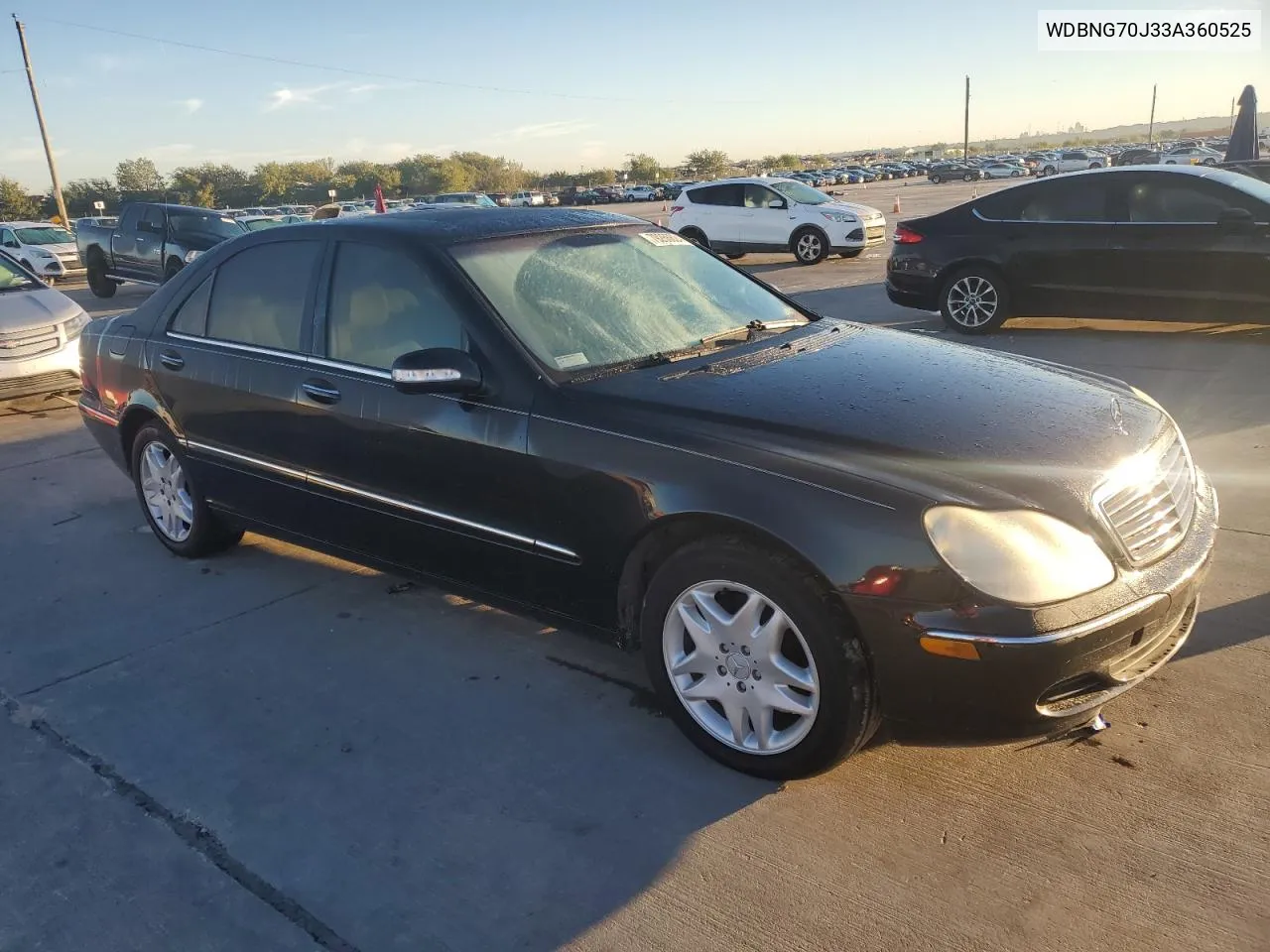 2003 Mercedes-Benz S 430 VIN: WDBNG70J33A360525 Lot: 79266624