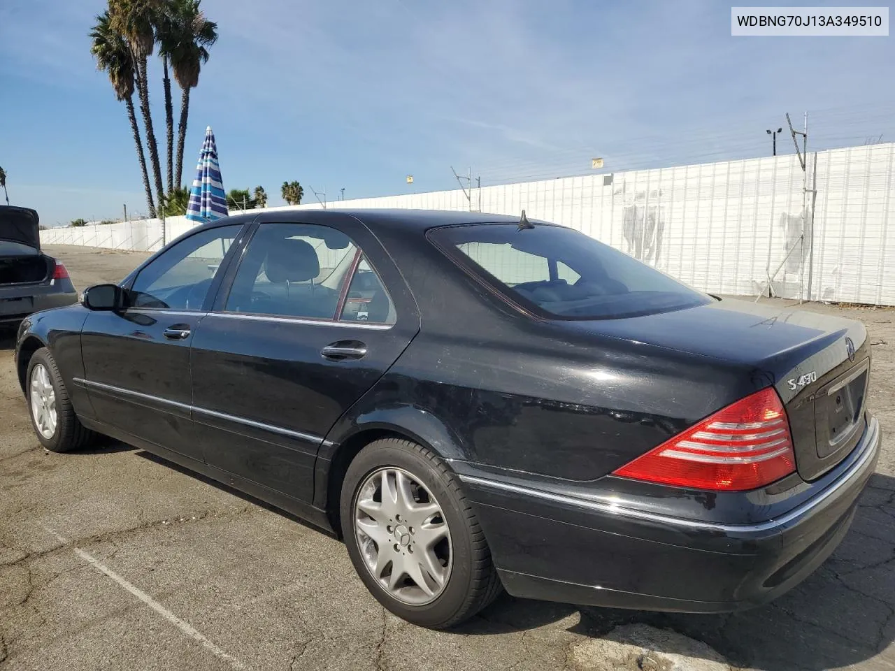 2003 Mercedes-Benz S 430 VIN: WDBNG70J13A349510 Lot: 79706894