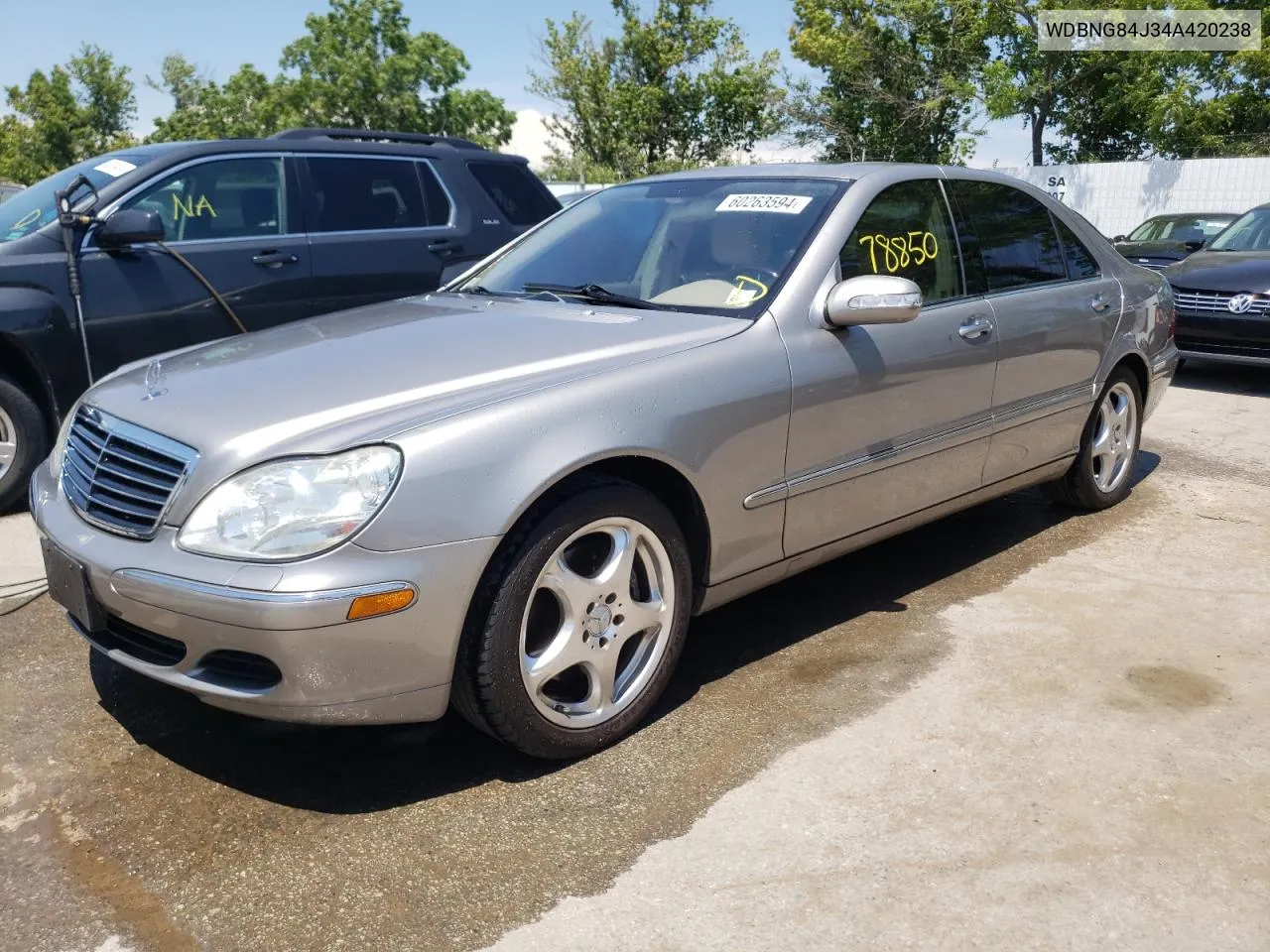 2004 Mercedes-Benz S 500 4Matic VIN: WDBNG84J34A420238 Lot: 60263594