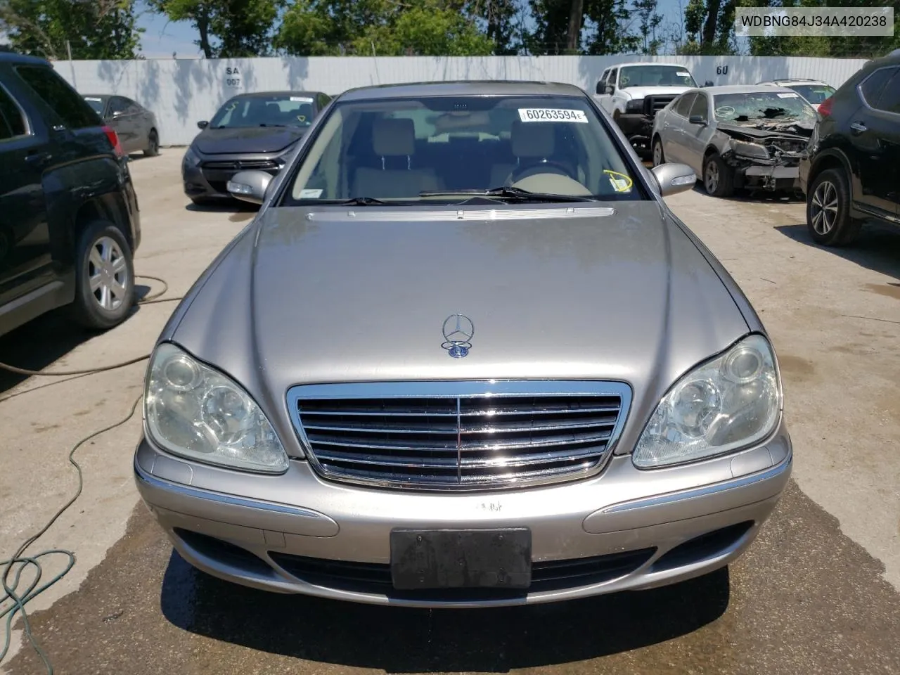 2004 Mercedes-Benz S 500 4Matic VIN: WDBNG84J34A420238 Lot: 60263594