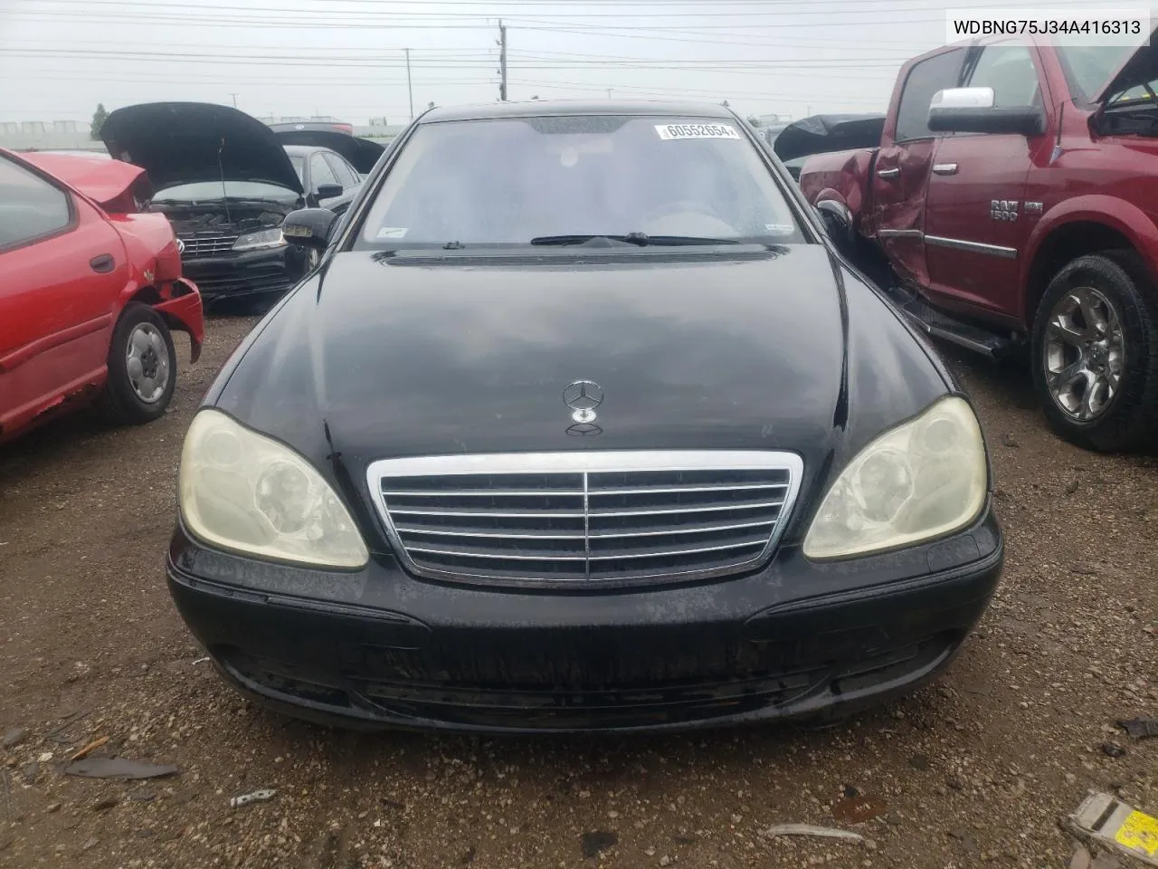 2004 Mercedes-Benz S 500 VIN: WDBNG75J34A416313 Lot: 60552654