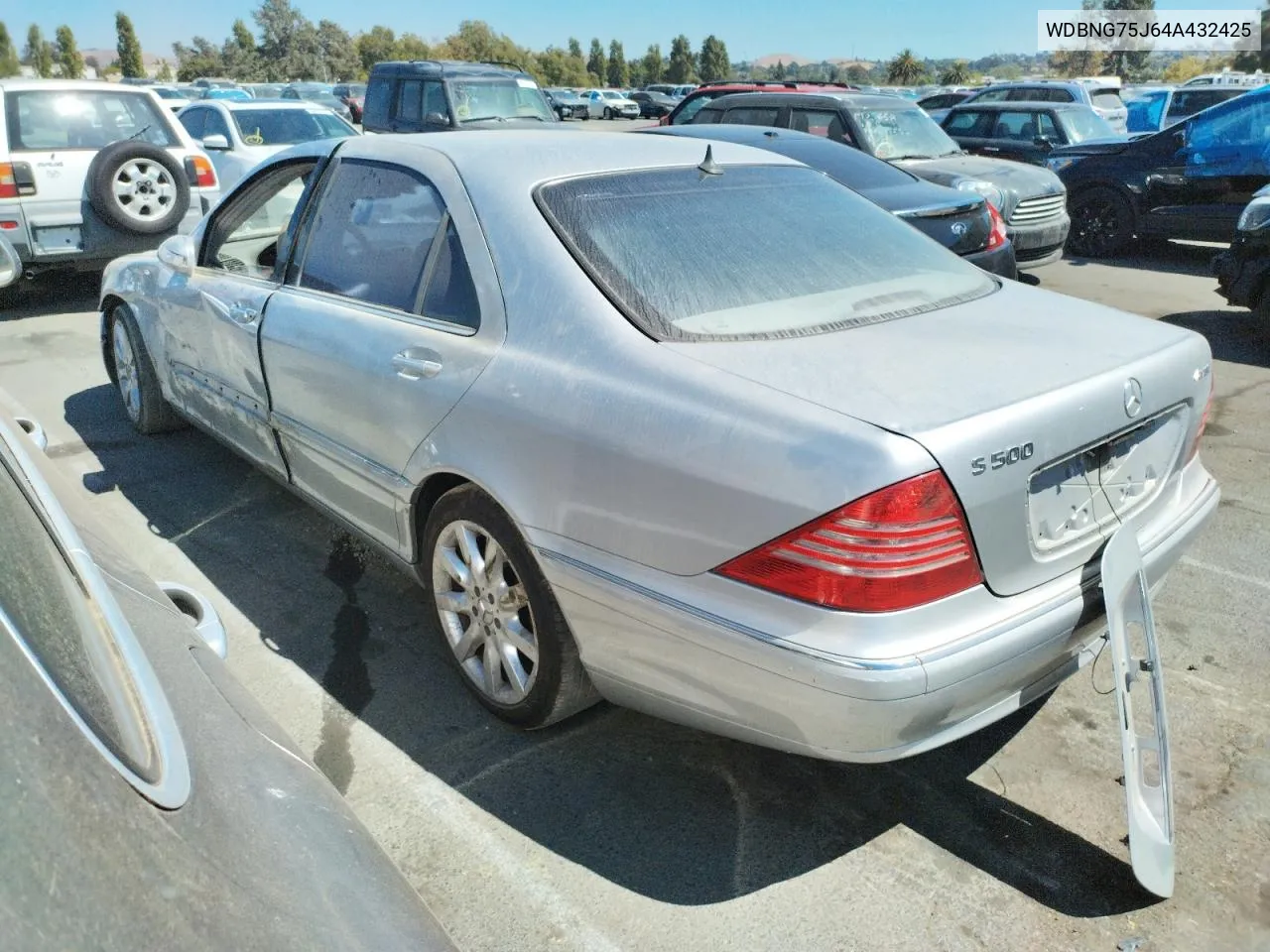 2004 Mercedes-Benz S 500 VIN: WDBNG75J64A432425 Lot: 69117804